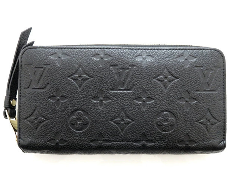 LOUIS VUITTON Wallet Accessories Zippy Long Mono Empreinte Noir Black